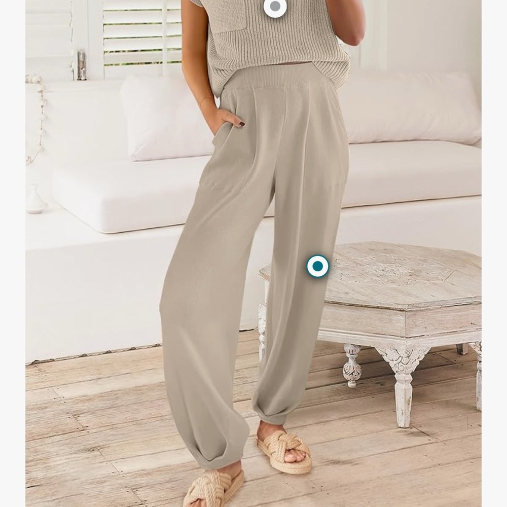 Viral Amazon Cozy White Lounge Jogger Pants